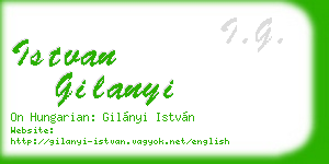 istvan gilanyi business card